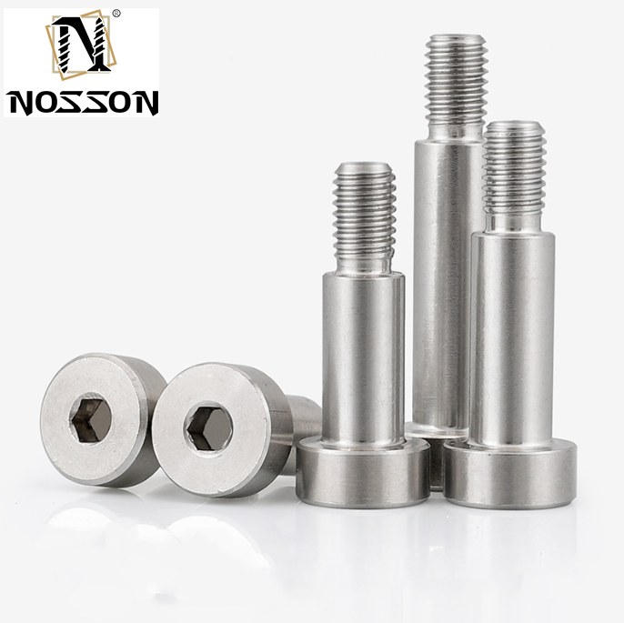 Customized Size Flat Head Style Shoulder Screws SMSB6-15 with Polishing INCH Measurement System and Stainless Steel