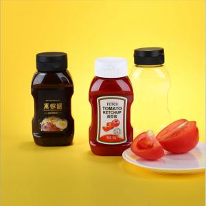 China Heinz Design Ketchup Tomato Sauce Plastic Seasoning Bottles Squeezable on sale