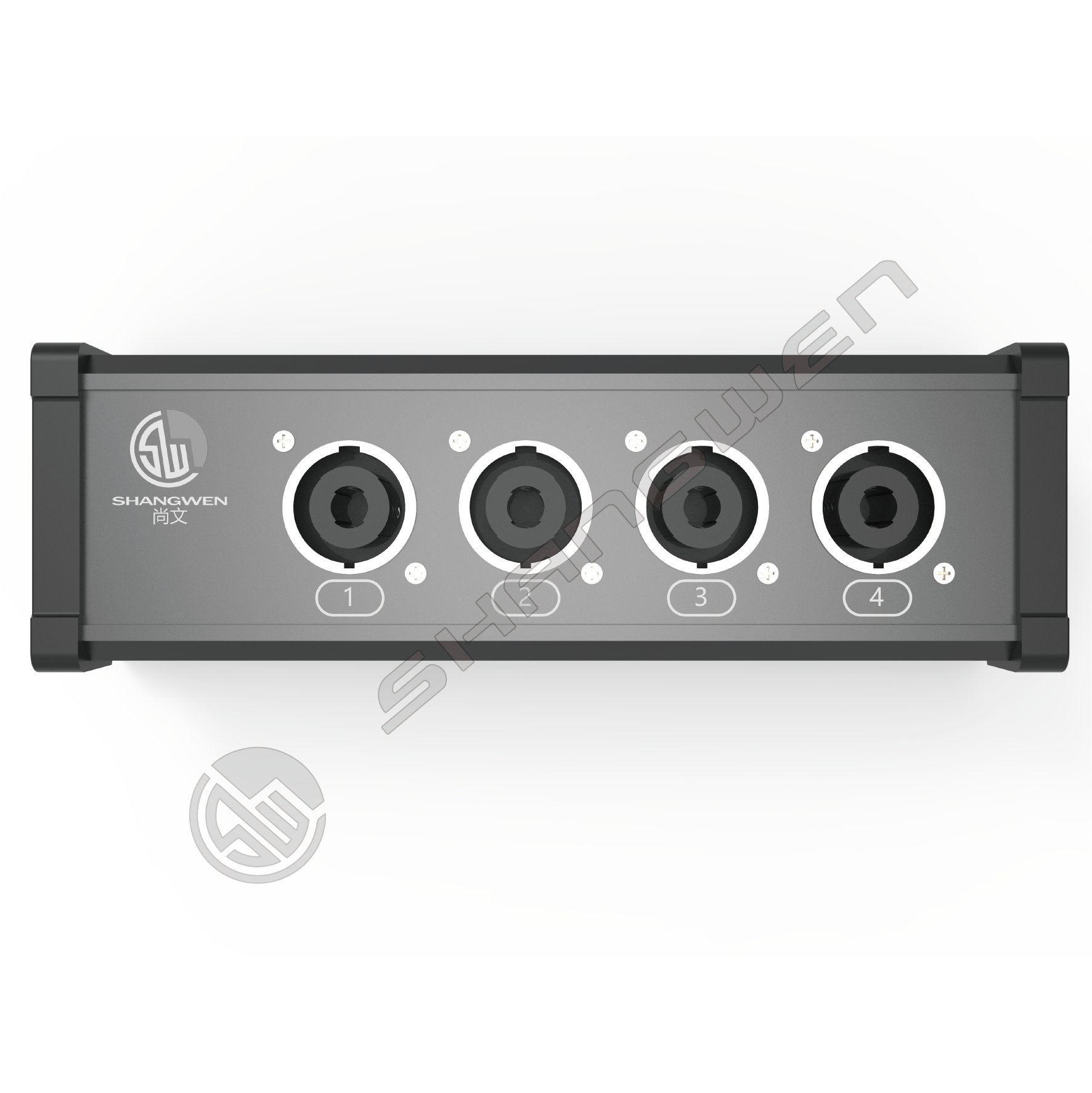 Power Speaker Junction Distribution Box with Input Output Industrial Electronics Accessories Male Audio Video Connectors
