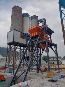 China 25 50 60 90 120 180 Mhr Automatic Concrete Batching And Mixing Plant Fixed wholesale