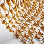 Golden Aluminum Chain Mesh Curtains Chain Link Door Fly Curtain