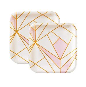 China Square 12 Inch Disposable Dinner Plates For Wedding wholesale