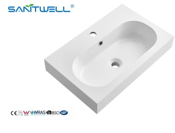 SW6051-590 Wholesale China OEM Acceptable Stone Resin Basins Inside Round Shape