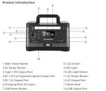 320W Outdoor Charging Portable Power Station For Mobile Phone Laptop Camping