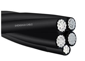 China 1 KV PE Insulated Aerial Bunch Cable 5 Cores With Neutral Conductor IEC 60502 wholesale