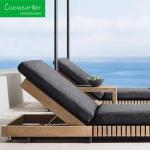 Teak Wood Sunlounger Sun Lounger for Hotel Restaurant Banquet Home Coffee