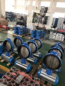 China Sanitary Butterfly Valve With Pneumatic Actuator And Positioner on sale