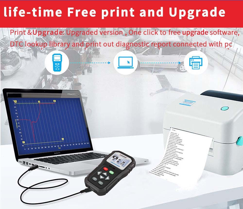 Multi - Functional Konnwei Scan Tool KW818 Auto Diagnosis Machine For All Cars