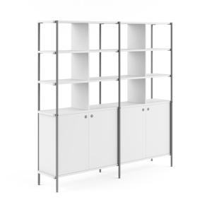 China FLEX Multifunction Office Divider Cabinet 4 Spacious Compartments Modern Style wholesale