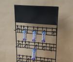 Customized Logo Metal W550mm Battery Retail Display Rack For Countertop