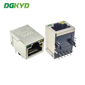 China DGKYD211Q285CD2A4D2 2.5G Single Port Tab Up Connector Modular Jack Industrial RJ45 Network wholesale