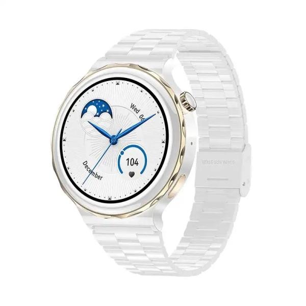 HK43 Lady Fashion NFC BT Call Smart Watch Bracelet Health Tracker Heart Rate