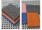 Discoloration PU leather embossed notebook