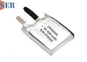 China CP502025 Li-MnO2 Soft Ultra Thin Battery Pouch Cell 550mAh Long Life For Animal Tracking wholesale