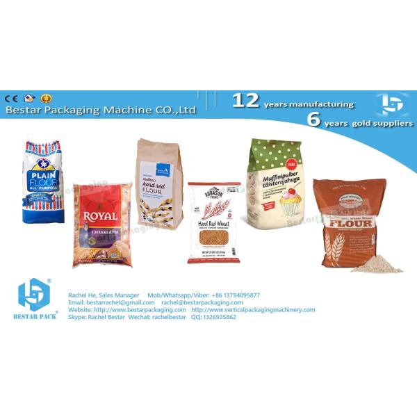 1KG wheat flour weighing packaging machine [BESTAR] powder packing machine with dosing system BSTV-550DZ
