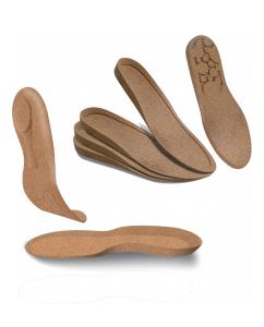 China Sweat Absorbing Cork Insole Cork Shoe Inserts Eco-Friendly Comfortable wholesale