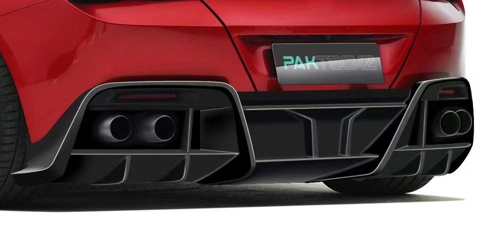 Dry Carbon Fiber for Ferrari ROMA Carbon Fiber Body KitROMA Carbon Fiber Front Lip Diffuser Spoiler Hood Grill Body Kit