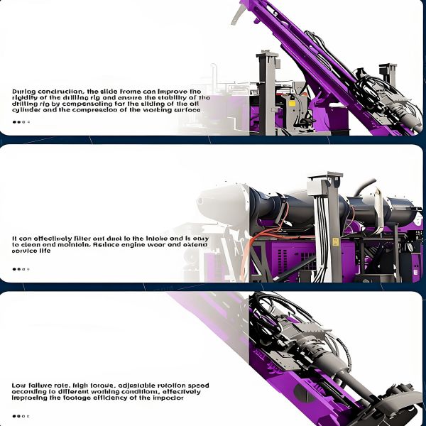 Reverse Circulation Drilling Rig Power 132KW Hydraulic Core Drilling Rig Crawler Drilling Machine