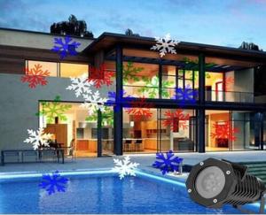 China RGBW Snowflake led laser light IP65 Outdoor holiday decoration lamps wholesale