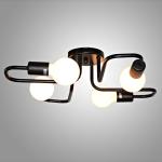 Iron Pendant Light Home Art Baking Paint Black LED Nordic Pendant Light