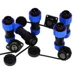 SP16 IP68 2 Pin Waterproof Connector Plug Socket PA66 Male And Female 5 Pin 9