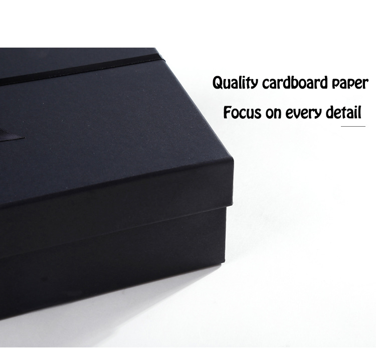 Wholesale Rigid Cardboard Packaging Handmade Paper Gift Box With With Ribbon