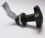 Quarter Turn Keyless Cabinet Cam lock MS714-1 black powder coated Cylinder lock