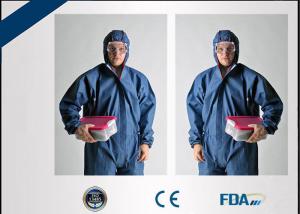 China Polypropylene Disposable Protective Coveralls Air Permeable With Hood wholesale
