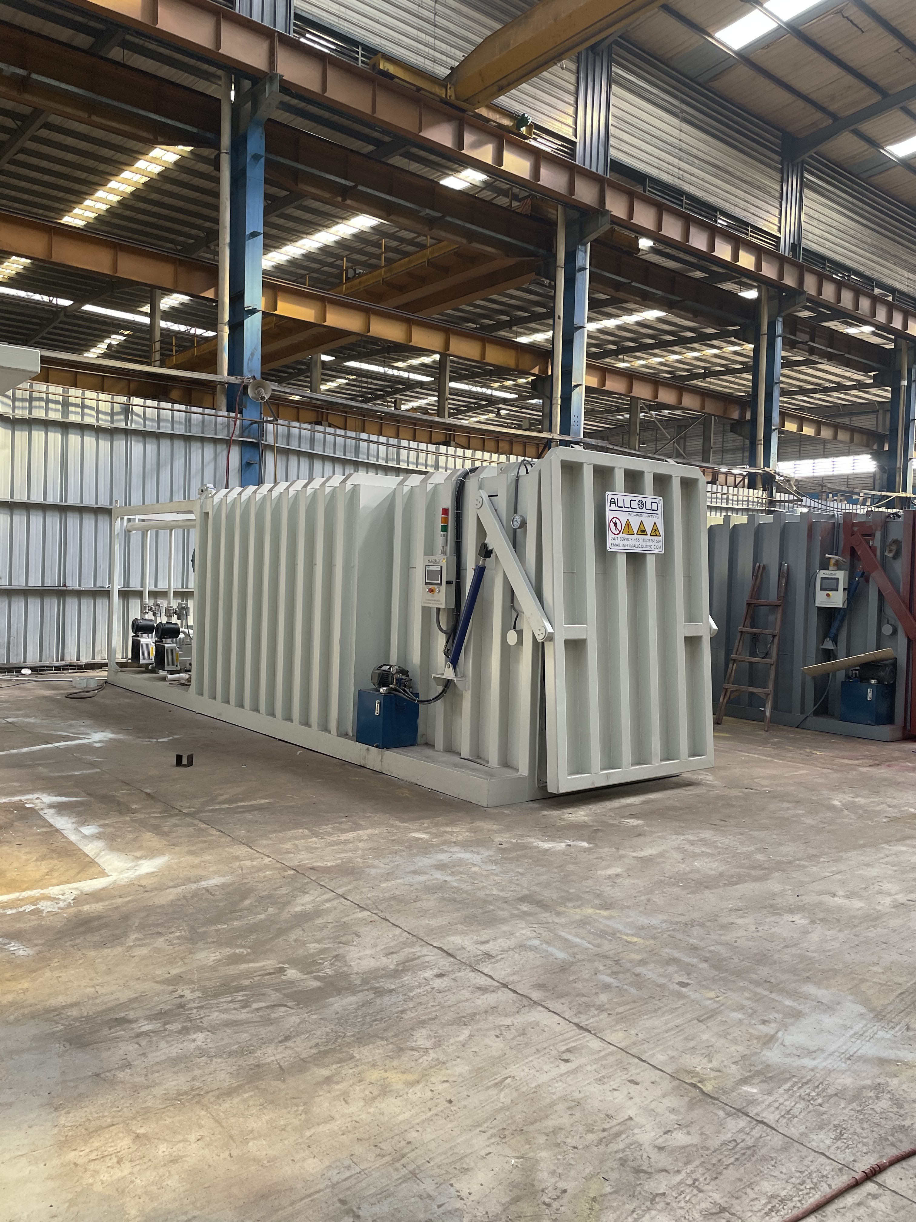 Lettuce vacuum cooler Compressor 72KW R404A Vegetable Vacuum Cooler