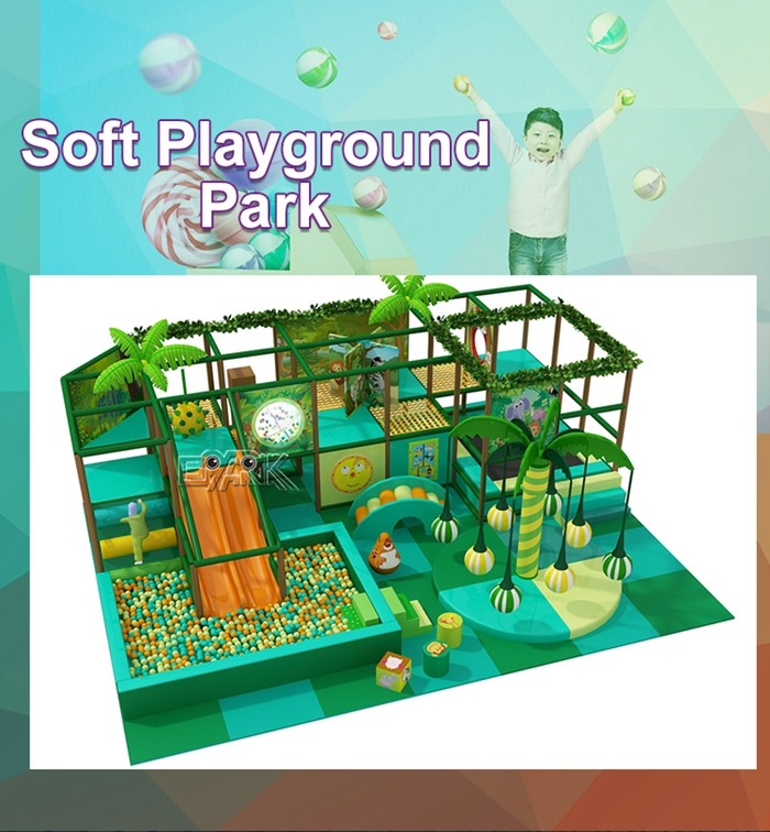Indoor Soft Playground Kids Entertainment Equipment With Slide And Climbing