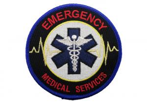 China Medical Services Embroidery Patch, Custom Embroidery Patches With Iron Glue On Back Side wholesale