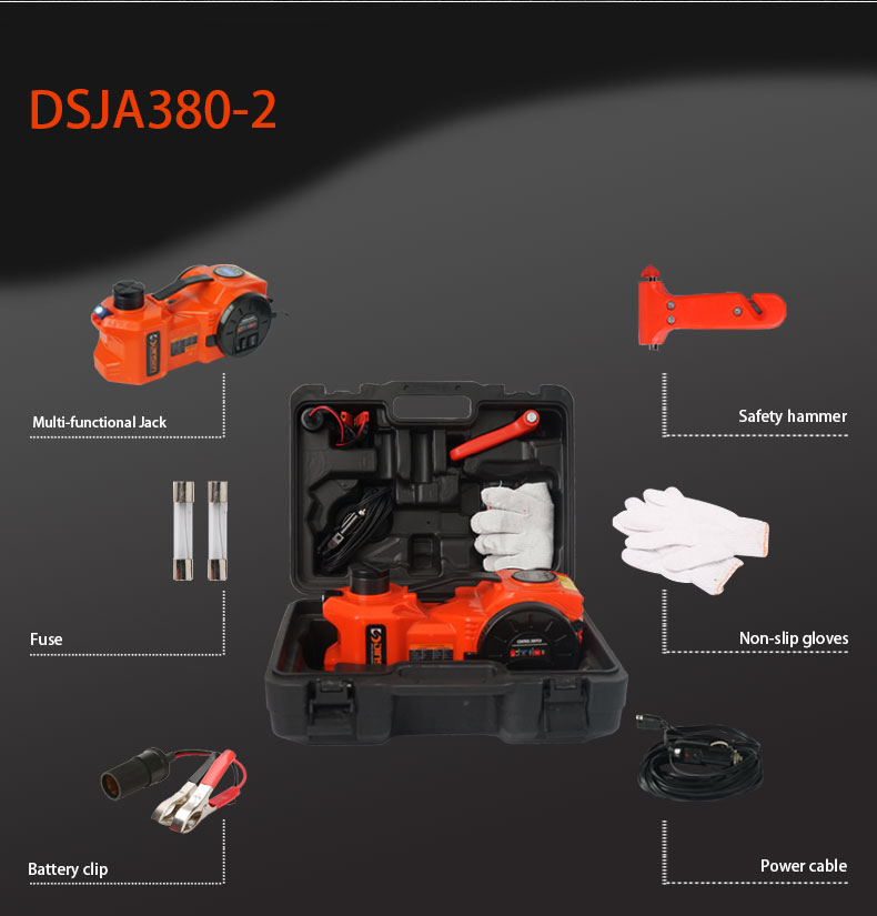 digital meter Electric Hydraulic Car Jack , 15A Cylindrical Hydraulic Jack