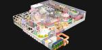 Naughty Indoor Theme Park Castle Commercial Playground Set For Kids