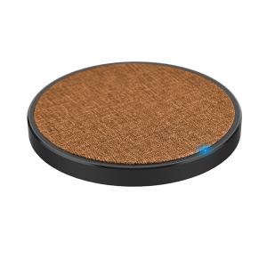 China 205KHz Leather Surface Qi Standard Wireless Charger 10W 12V WPC wholesale