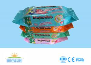 China Antiseptic Baby Disposable Wet Wipes Flushable For Face / Hand , 20x15cm Size wholesale