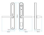 Slim Waterproof Wireless Door Lock for Hotel and Dustproof Digital Smart Door