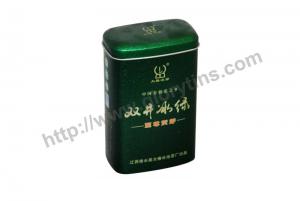 China Rectangular Tea Tin Box with Round Corner 81*57*120mmH wholesale