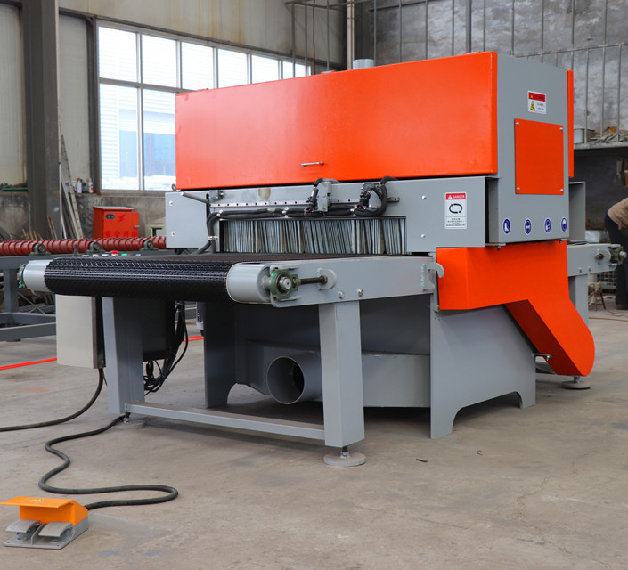 Twin Blade Board Edger Circular Sawmill With Infrared Light For Positioning