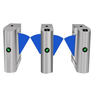 China Indoor / Outdoor Automatic Flap Barrier Gate Robust Brushed Stainless Steel wholesale