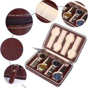 China VINTAGE STYLE 8-BIT ELECTROMECHANICAL WATCH CASE FASHION ROUNDED CORNERS PERSONALITY WATCH DISPLAY ZIPPER BAG wholesale