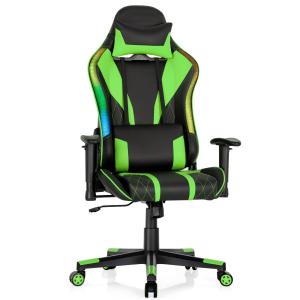China Adjustable Lumbar Support Racing Ergonomic Gaming Chair for Adults ALINUNU RGB Chair wholesale