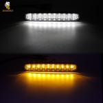 Waterproof Driving Headlight Lamp White Yellow DRL LED Daytime Running Lights