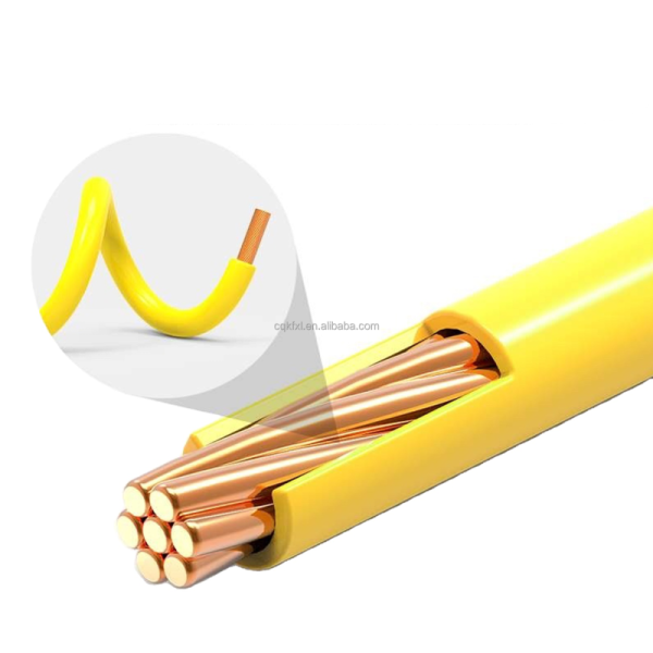 BVR Cable with Bare Copper Conductor and PVC Insulation for 450/750V Low Voltage Power Applications