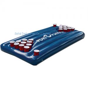 China Factory Customized Funny Water Game Inflatable Beer Pong Table Float on sale
