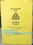 medical waste disposal plastic bag Biohazard garbage bags, Colored medical