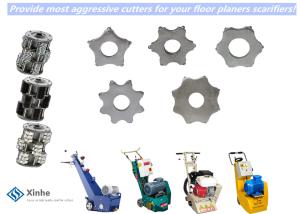 China Blastrac Scarifier Accessories 6pt Concrete Scarifier Replacement Cutters On Self Propelled Scarifiers wholesale