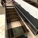 High End Custom Gold Stainless Steel Storage Rack Shelf For Garment Clothes