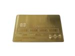 Luxury 24K Gold Metal Membership Card Magnetic Stripe Bank Card