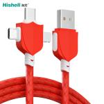 Multipurpose Fast 3 In 1 Charger Cable Length 120CM Ultraportable