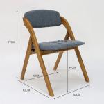 Vintage Wooden Classic Furniture Foldable Solid Wood Dining Chair for Dining